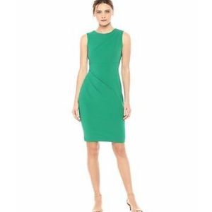 Green Calvin Klein Sleeveless Sheath Dress Size 6